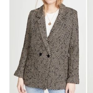 Anine Bing Fishbone Diana Blazer XS